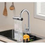 Casa si Gradina - Sanitare - Lavoar baie si accesorii - Accesorii baterii sanitare - Extensie robinet 3 in 1, 360°, 3 moduri de functionare, cupru, argintiu - Infinity.ro