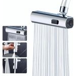Casa si Gradina - Sanitare - Lavoar baie si accesorii - Accesorii baterii sanitare - Extensie robinet 3 in 1, 360°, 3 moduri de functionare, cupru, argintiu - Infinity.ro