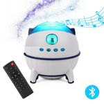 Casa si Gradina - Corpuri si surse de iluminat - Veioze si lampi - Lampi de veghe copii - Proiector LED Starry Sky Nightlight cu difuzor Bluetooth, 228 x 120 x 113 cm, Alb - Infinity.ro