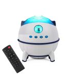 Casa si Gradina - Corpuri si surse de iluminat - Veioze si lampi - Lampi de veghe copii - Proiector LED Starry Sky Nightlight cu difuzor Bluetooth, 228 x 120 x 113 cm, Alb - Infinity.ro