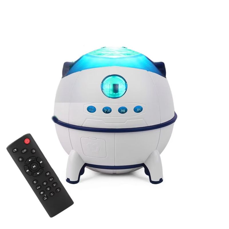 Casa si Gradina - Corpuri si surse de iluminat - Veioze si lampi - Lampi de veghe copii - Proiector LED Starry Sky Nightlight cu difuzor Bluetooth, 228 x 120 x 113 cm, Alb - Infinity.ro