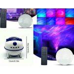 Casa si Gradina - Corpuri si surse de iluminat - Veioze si lampi - Lampi de veghe copii - Proiector LED Starry Sky Nightlight cu difuzor Bluetooth, 228 x 120 x 113 cm, Alb - Infinity.ro