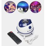 Casa si Gradina - Corpuri si surse de iluminat - Veioze si lampi - Lampi de veghe copii - Proiector LED Starry Sky Nightlight cu difuzor Bluetooth, 228 x 120 x 113 cm, Alb - Infinity.ro