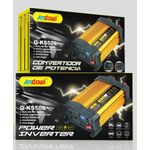 Auto si Moto - Reparatii si depanare - Invertoare auto - Invertor de tensiune auto Andowl KS500, 500W, 12V, 220V, 18 x 11 x 6.5cm, auriu - Infinity.ro