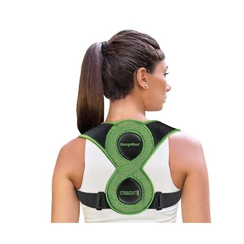 Ingrijire personala si Cosmetice - Sanatate si wellness - Aparate medicale - Suporturi ortopedice si orteze - Centura pentru corectarea pozitiei spatelui, suport ortopedic pentru cervicala, verde - Infinity.ro