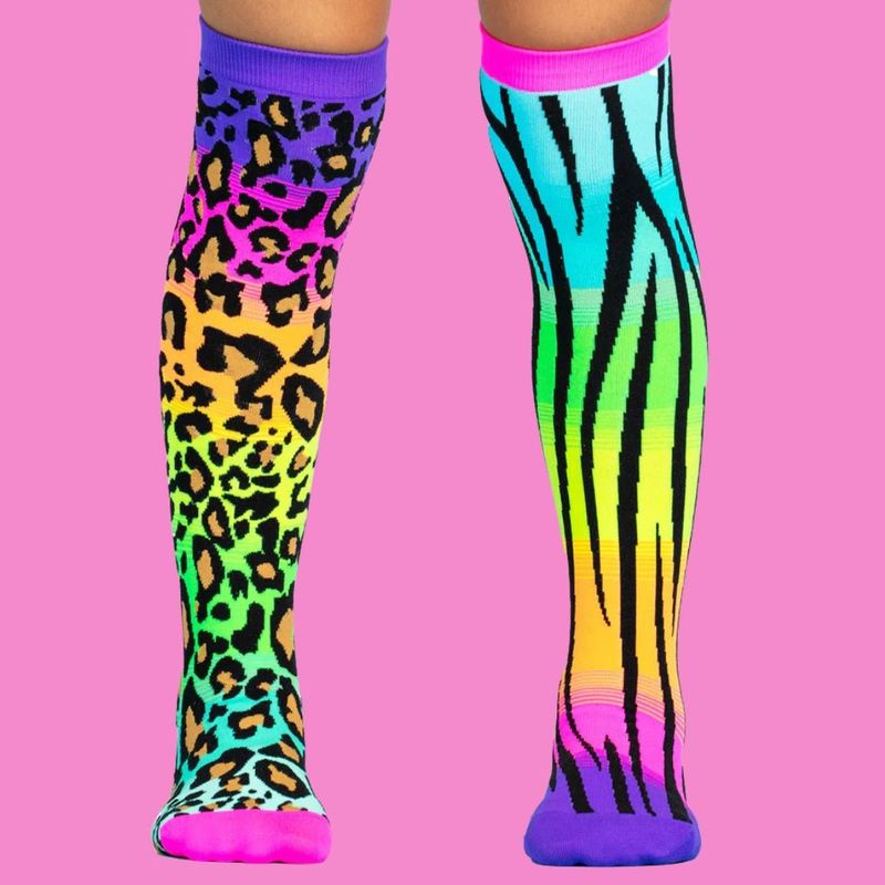 Fashion, accesorii si bijuterii - Copii - Lenjerie si pijamale copii - Sosete si dresuri copii - Sosete lungi colorate Madmia pentru fete fantasy Leopard 6-99 ani - Infinity.ro