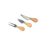 Casa si Gradina - Bucatarie si vesela - Vesela si tacamuri - Cutite si seturi de cutite - Set 3 cutite, pentru branza, cu maner din bambus, Excellent Houseware - Infinity.ro