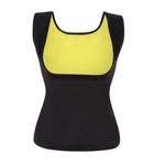 Sport si Outdoor - Echipament Sportiv - Imbracaminte sport - Tricouri sport - Maiou de slabit pentru femei din neopren, Negru/Galben, Marimea L, Negru/Galben - Infinity.ro