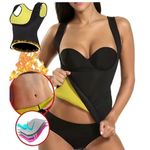 Sport si Outdoor - Echipament Sportiv - Imbracaminte sport - Tricouri sport - Maiou de slabit pentru femei din neopren, Negru/Galben, Marimea L, Negru/Galben - Infinity.ro