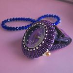 Fashion, accesorii si bijuterii - Femei - Bijuterii femei - Ceasuri femei - Set ceas casual de dama cu bratara inclusa, mecanism quartz, display analog, bratara mov, inchidere magnetica - Infinity.ro