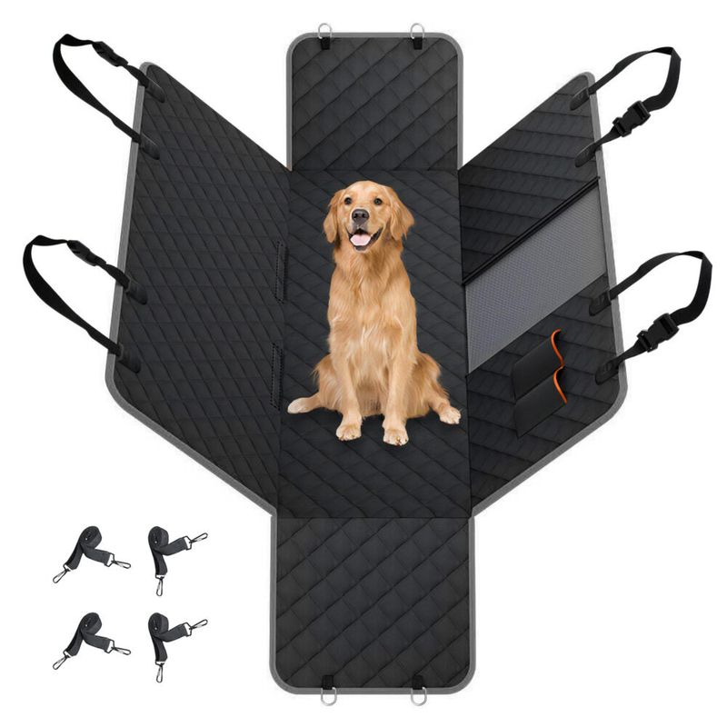 Auto si Moto - Intretinere auto - Huse auto - Husa auto de protectie pentru animale de companie, CMD-07, Universala, Impremeabila, Negru - Infinity.ro