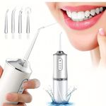 Ingrijire personala si Cosmetice - Igiena dentara - Irigatoare bucale - Irigator oral pentru dus bucal, Profesional, 4 accesorii si 3 moduri curatare, 220mL, Verde - Infinity.ro