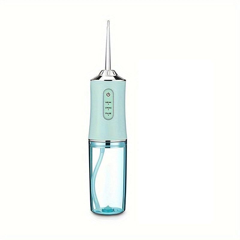 Ingrijire personala si Cosmetice - Igiena dentara - Irigatoare bucale - Irigator oral pentru dus bucal, Profesional, 4 accesorii si 3 moduri curatare, 220mL, Verde - Infinity.ro