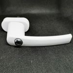 Casa si Gradina - Constructii - Ferestre si accesorii - Accesorii ferestre - Maner pentru ferestre din PVC, pentru geam de 35 mm cu sistem de blocare cu cheie, Alb, Alb - Infinity.ro