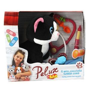 Pisica neagra din plus cu baterii si accesorii veterinar, Pelux and me