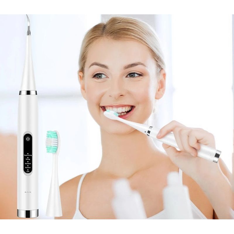 Ingrijire personala si Cosmetice - Igiena dentara - Periute de dinti electrice - Periuta de dinti electrica 2 in 1, cu cap pentru indepartarea tartrului, multe moduri de curatare, Turcoaz - Infinity.ro