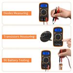 Casa si Gradina - Electrice - Accesorii electrice - Aparate de masura si control - Multimetru digital cu afisaj LCD, Negru/Rosu - Infinity.ro