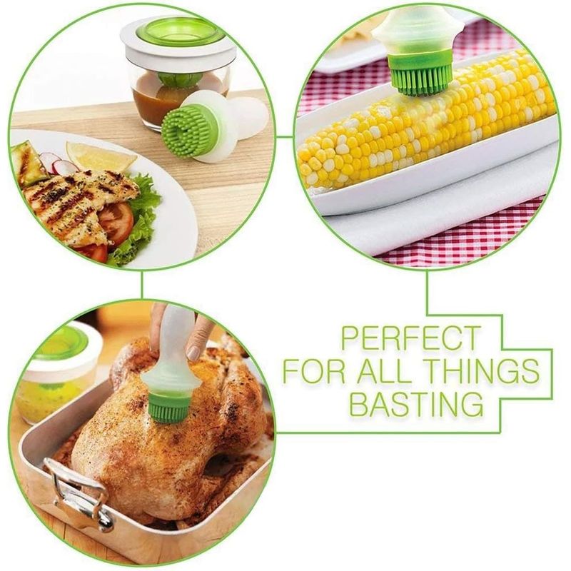 Casa si Gradina - Bucatarie si vesela - Ustensile bucatarie - Oliviere - Oliviera din sticla 150ml cu pensula din silicon - Infinity.ro