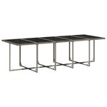 Casa si Gradina - Gradina si terasa - Mobilier exterior - Seturi mobila gradina - Set mobilier de gradina cu perne, 11 piese, gri, poliratan - Infinity.ro