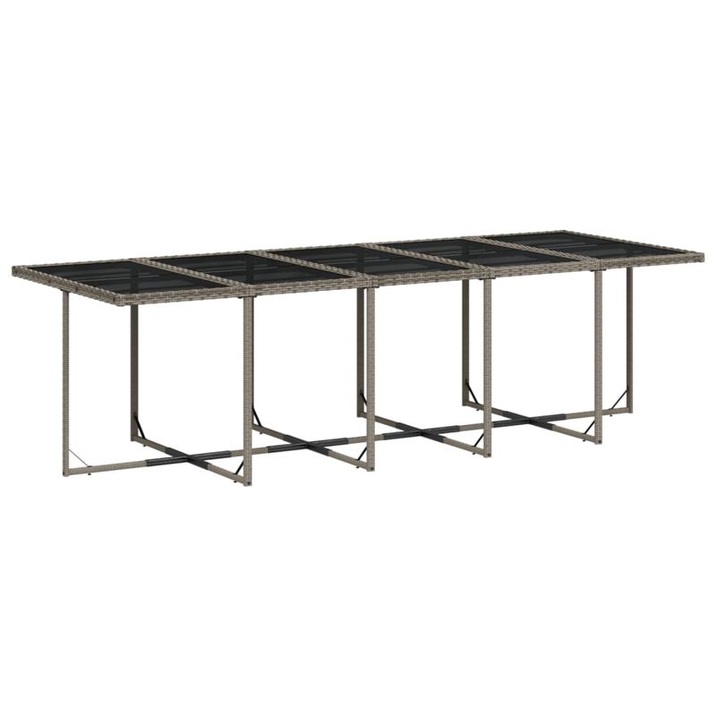 Casa si Gradina - Gradina si terasa - Mobilier exterior - Seturi mobila gradina - Set mobilier de gradina cu perne, 11 piese, gri, poliratan - Infinity.ro
