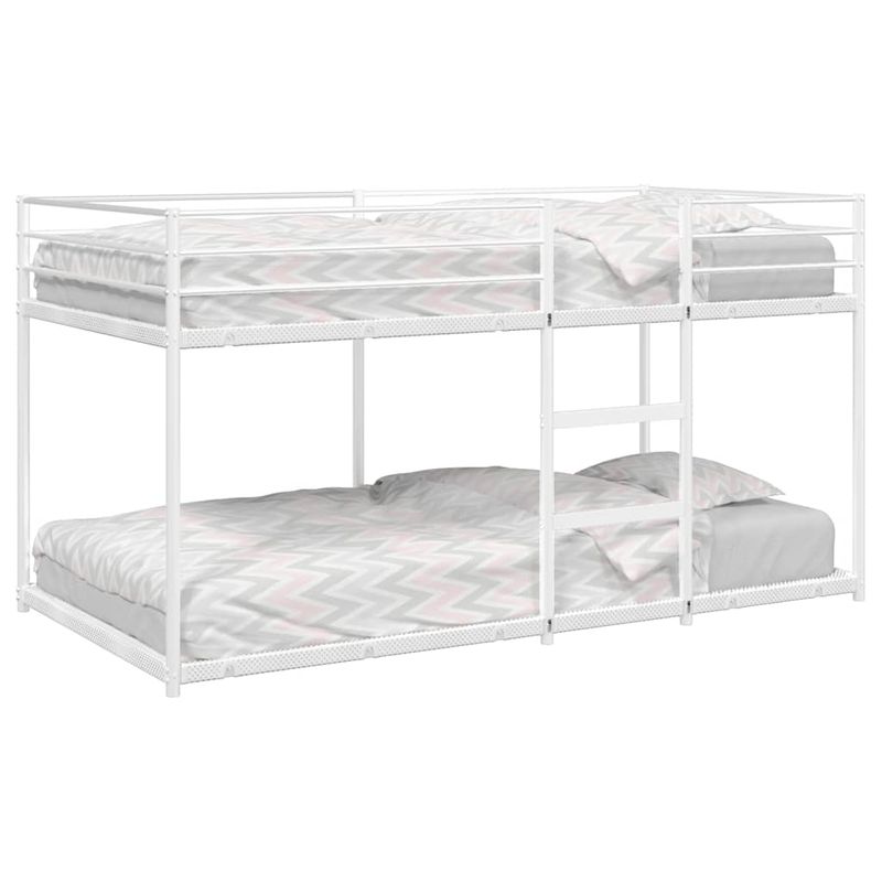 Casa si Gradina - Mobilier - Paturi si accesorii - Paturi - Pat supraetajat fara saltea alb 107x203 cm otel - Infinity.ro