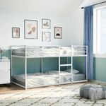 Casa si Gradina - Mobilier - Paturi si accesorii - Paturi - Pat supraetajat fara saltea alb 107x203 cm otel - Infinity.ro