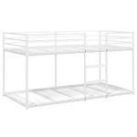 Casa si Gradina - Mobilier - Paturi si accesorii - Paturi - Pat supraetajat fara saltea alb 107x203 cm otel - Infinity.ro