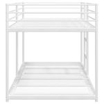 Casa si Gradina - Mobilier - Paturi si accesorii - Paturi - Pat supraetajat fara saltea alb 107x203 cm otel - Infinity.ro