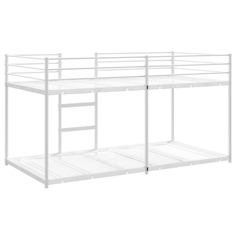 Casa si Gradina - Mobilier - Paturi si accesorii - Paturi - Pat supraetajat fara saltea alb 107x203 cm otel - Infinity.ro