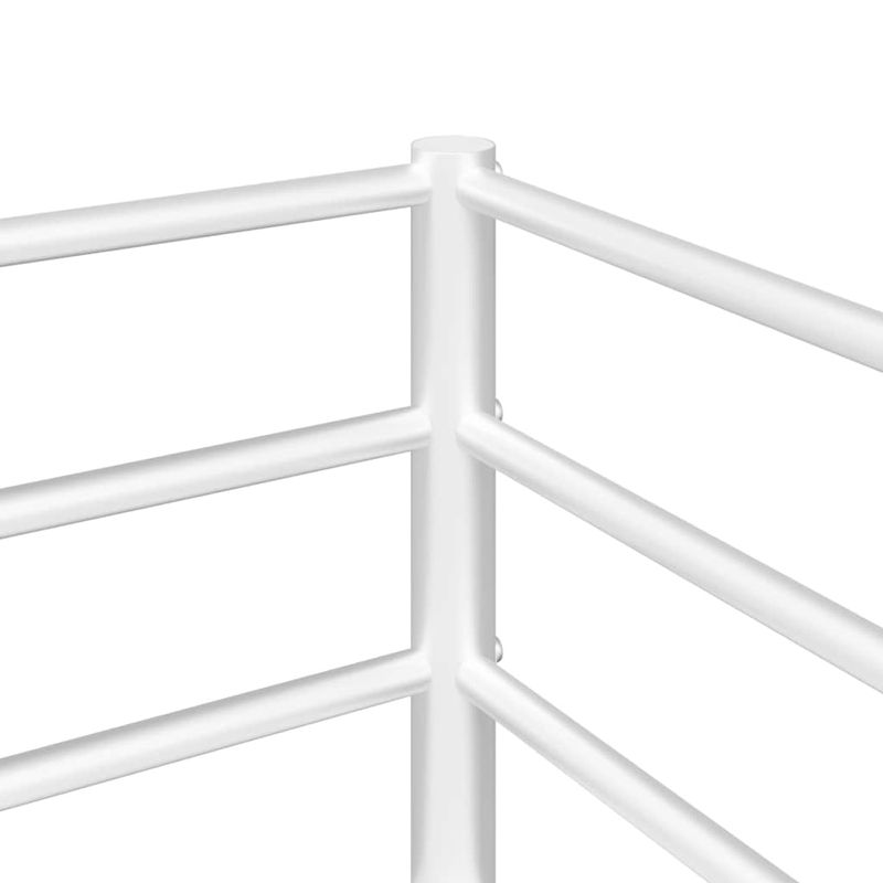Casa si Gradina - Mobilier - Paturi si accesorii - Paturi - Pat supraetajat fara saltea alb 107x203 cm otel - Infinity.ro