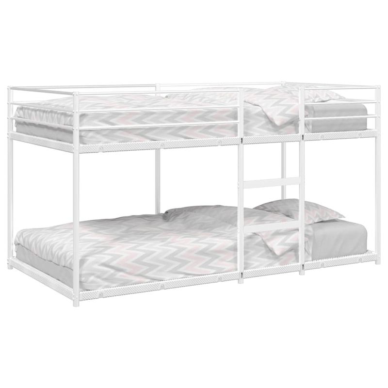 Casa si Gradina - Mobilier - Paturi si accesorii - Paturi - Pat supraetajat fara saltea alb 100x190 cm otel - Infinity.ro