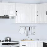 Casa si Gradina - Mobilier - Comode si corpuri - Corpuri bucatarie - Dulap de bucatarie "Lucca" din lemn prelucrat alb lucios, mărime 50x31x60 cm, model 1x dulap de perete (1 ușă) - Infinity.ro