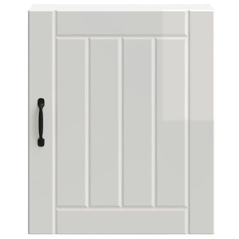 Casa si Gradina - Mobilier - Comode si corpuri - Corpuri bucatarie - Dulap de bucatarie "Lucca" din lemn prelucrat alb lucios, mărime 50x31x60 cm, model 1x dulap de perete (1 ușă) - Infinity.ro