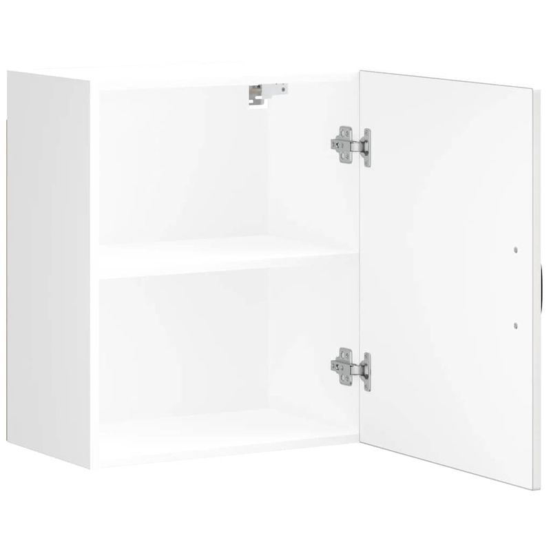 Casa si Gradina - Mobilier - Comode si corpuri - Corpuri bucatarie - Dulap de bucatarie "Lucca" din lemn prelucrat alb lucios, mărime 50x31x60 cm, model 1x dulap de perete (1 ușă) - Infinity.ro