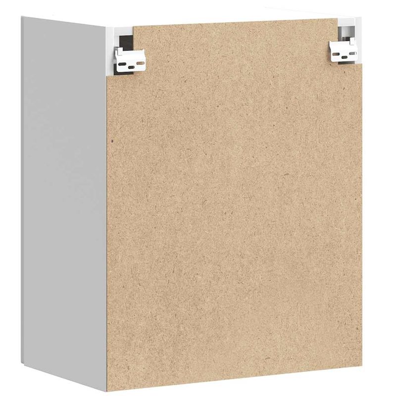 Casa si Gradina - Mobilier - Comode si corpuri - Corpuri bucatarie - Dulap de bucatarie "Lucca" din lemn prelucrat alb lucios, mărime 50x31x60 cm, model 1x dulap de perete (1 ușă) - Infinity.ro