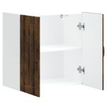 Casa si Gradina - Mobilier - Comode si corpuri - Corpuri bucatarie - Dulap de bucatarie "Lucca" din lemn de stejar afumat, model 1x dulap de perete (2 uși), mărime 60x31x60 cm - Infinity.ro