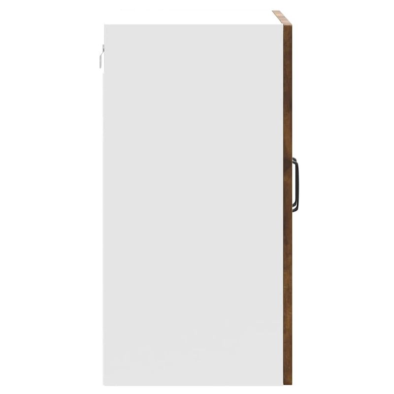 Casa si Gradina - Mobilier - Comode si corpuri - Corpuri bucatarie - Dulap de bucatarie "Lucca" din lemn de stejar afumat, model 1x dulap de perete (2 uși), mărime 60x31x60 cm - Infinity.ro