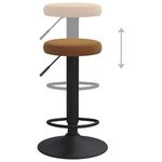 Casa si Gradina - Mobilier - Scaune si fotolii - Scaune - Scaune de bar, 2 buc., maro, catifea - Infinity.ro
