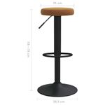 Casa si Gradina - Mobilier - Scaune si fotolii - Scaune - Scaune de bar, 2 buc., maro, catifea - Infinity.ro