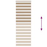 Casa si Gradina - Textile si covoare - Rulouri si jaluzele - Jaluzea tip zebra 70x200 cm latime tesatura 65,9 cm poliester, sand brown - Infinity.ro