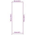 Casa si Gradina - Textile si covoare - Covoare - Covorase intrare - Pres gri 60x180 cm - Infinity.ro