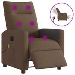 Ingrijire personala si Cosmetice - Sanatate si wellness - Articole wellness - Fotolii de masaj - Fotoliu electric de masaj rabatabil, maro, textil - Infinity.ro