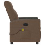 Ingrijire personala si Cosmetice - Sanatate si wellness - Articole wellness - Fotolii de masaj - Fotoliu electric de masaj rabatabil, maro, textil - Infinity.ro