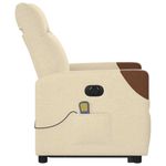 Ingrijire personala si Cosmetice - Sanatate si wellness - Articole wellness - Fotolii de masaj - Fotoliu electric de masaj rabatabil cu ridicare, crem, textil - Infinity.ro
