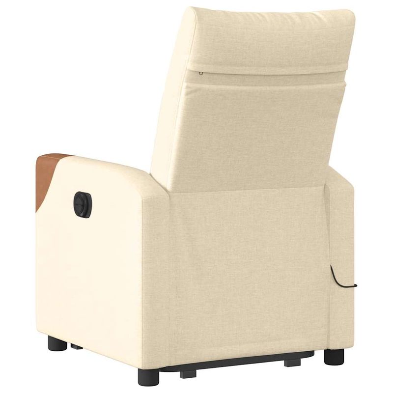 Ingrijire personala si Cosmetice - Sanatate si wellness - Articole wellness - Fotolii de masaj - Fotoliu electric de masaj rabatabil cu ridicare, crem, textil - Infinity.ro