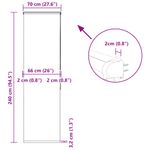 Casa si Gradina - Textile si covoare - Rulouri si jaluzele - Jaluza cu role de dus cu caseta 70x240 cm latime material 66 cm, alb - Infinity.ro