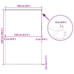 Casa si Gradina - Textile si covoare - Rulouri si jaluzele - Jaluza cu role de dus cu caseta 160x240cm latime material 156cm, pătrat - Infinity.ro