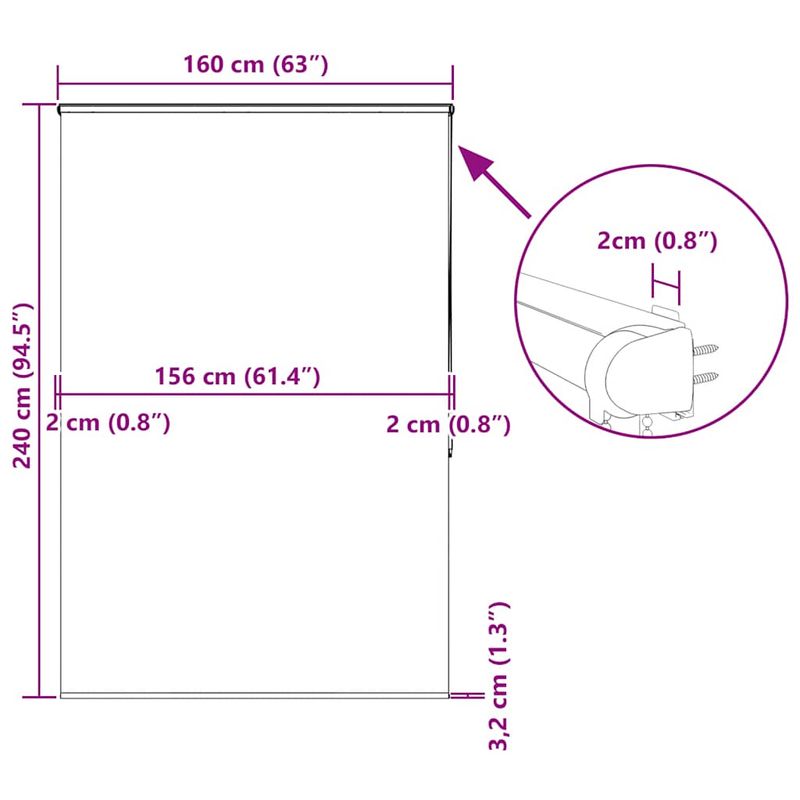 Casa si Gradina - Textile si covoare - Rulouri si jaluzele - Jaluza cu role de dus cu caseta 160x240cm latime material 156cm, pătrat - Infinity.ro