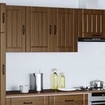 Casa si Gradina - Mobilier - Comode si corpuri - Corpuri bucatarie - Dulap de bucatarie "Lucca" din lemn de stejar maro, mărime 80x31x60 cm, model 1x dulap de perete (2 uși) - Infinity.ro