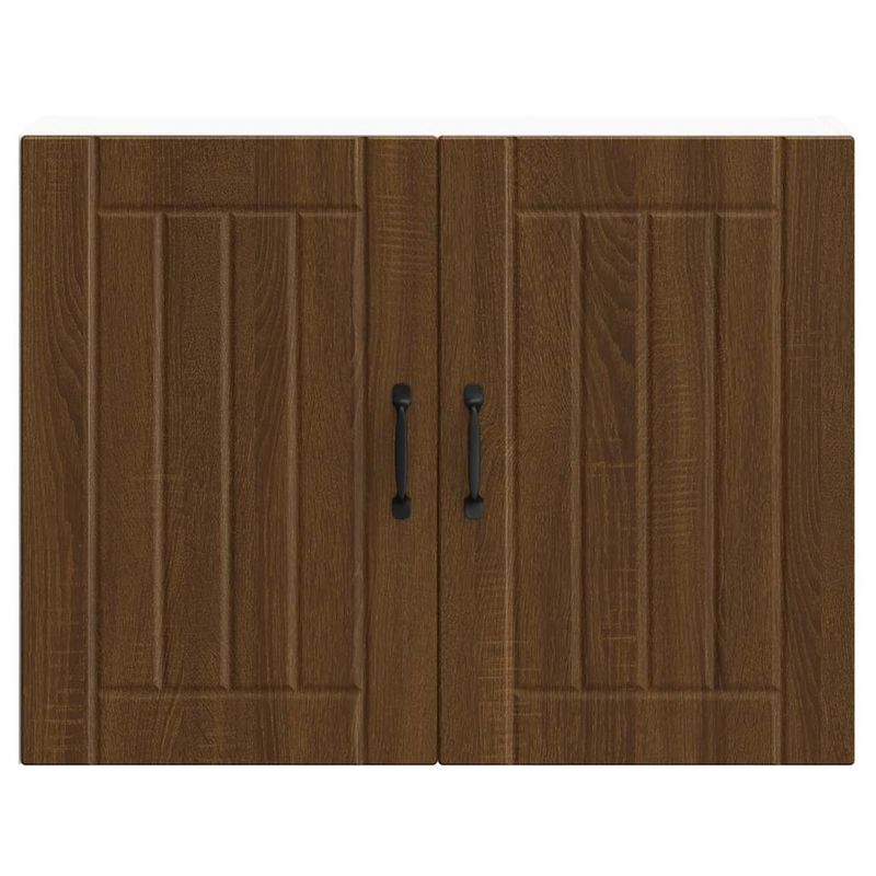 Casa si Gradina - Mobilier - Comode si corpuri - Corpuri bucatarie - Dulap de bucatarie "Lucca" din lemn de stejar maro, mărime 80x31x60 cm, model 1x dulap de perete (2 uși) - Infinity.ro